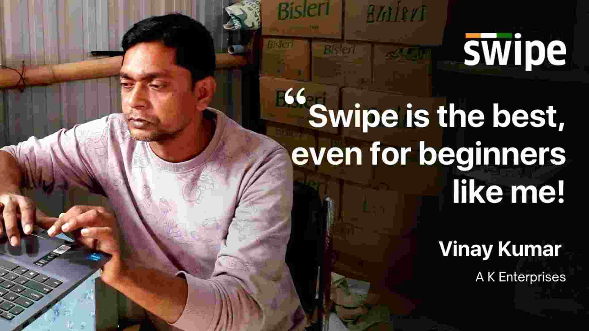 Story of A.K. Enterprises Simplified Billing with Swipe: A Beginner’s Success Story