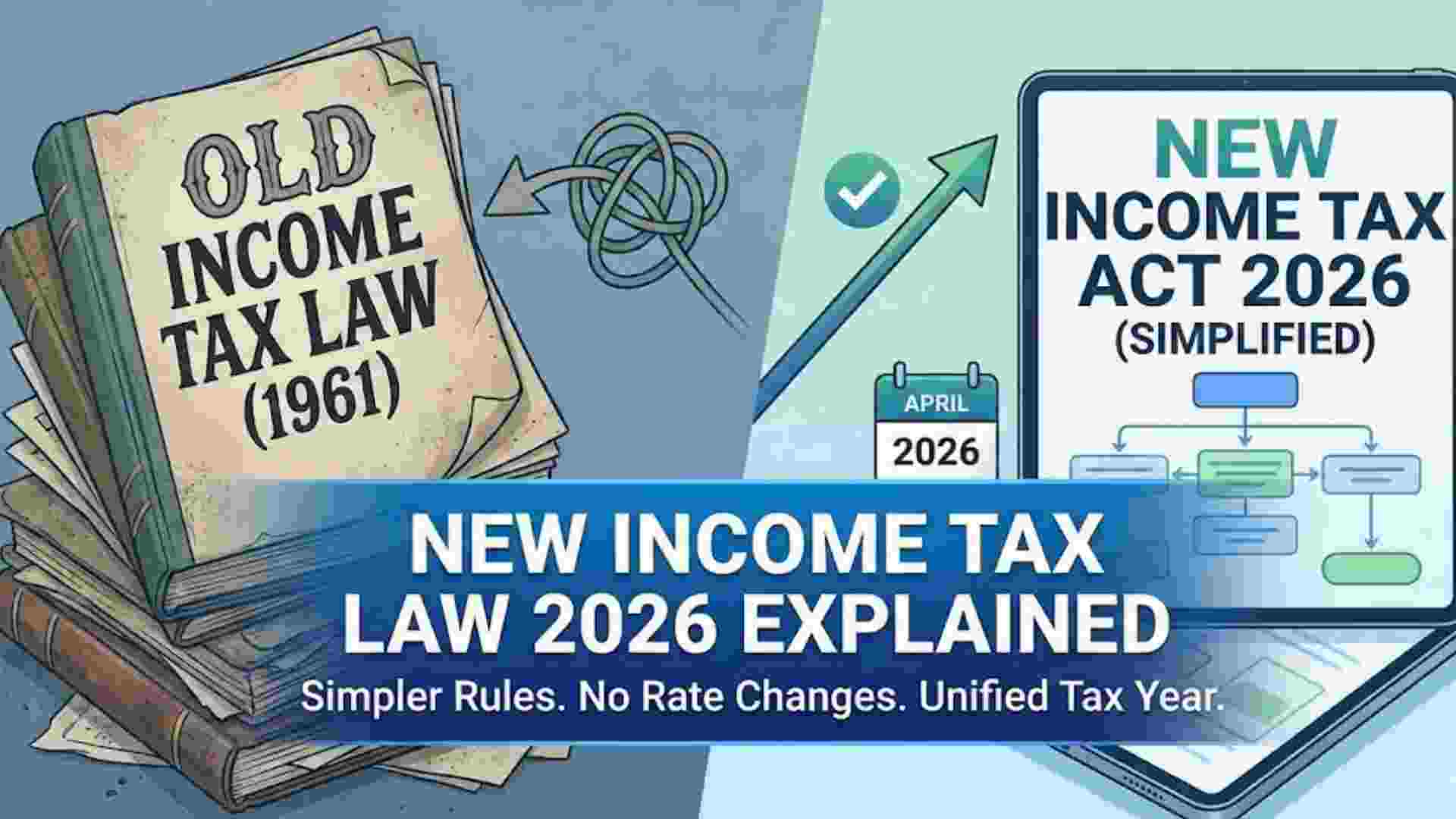 New Income Tax Law 2026 Explained: What Every Indian Taxpayer Needs to Know