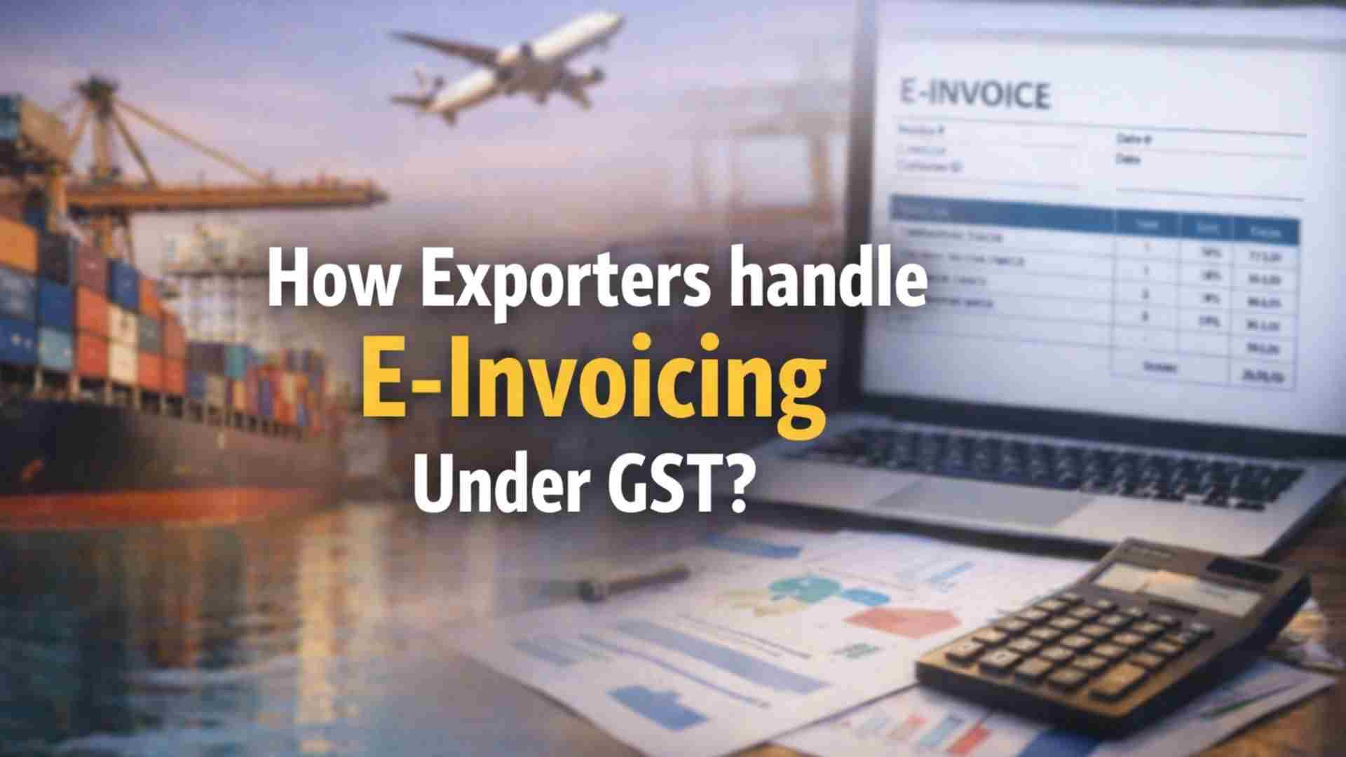  How Exporters Should Handle E-Invoicing Under GST