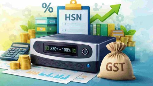 Inverter HSN Code & GST Rate for Power Backup Devices
