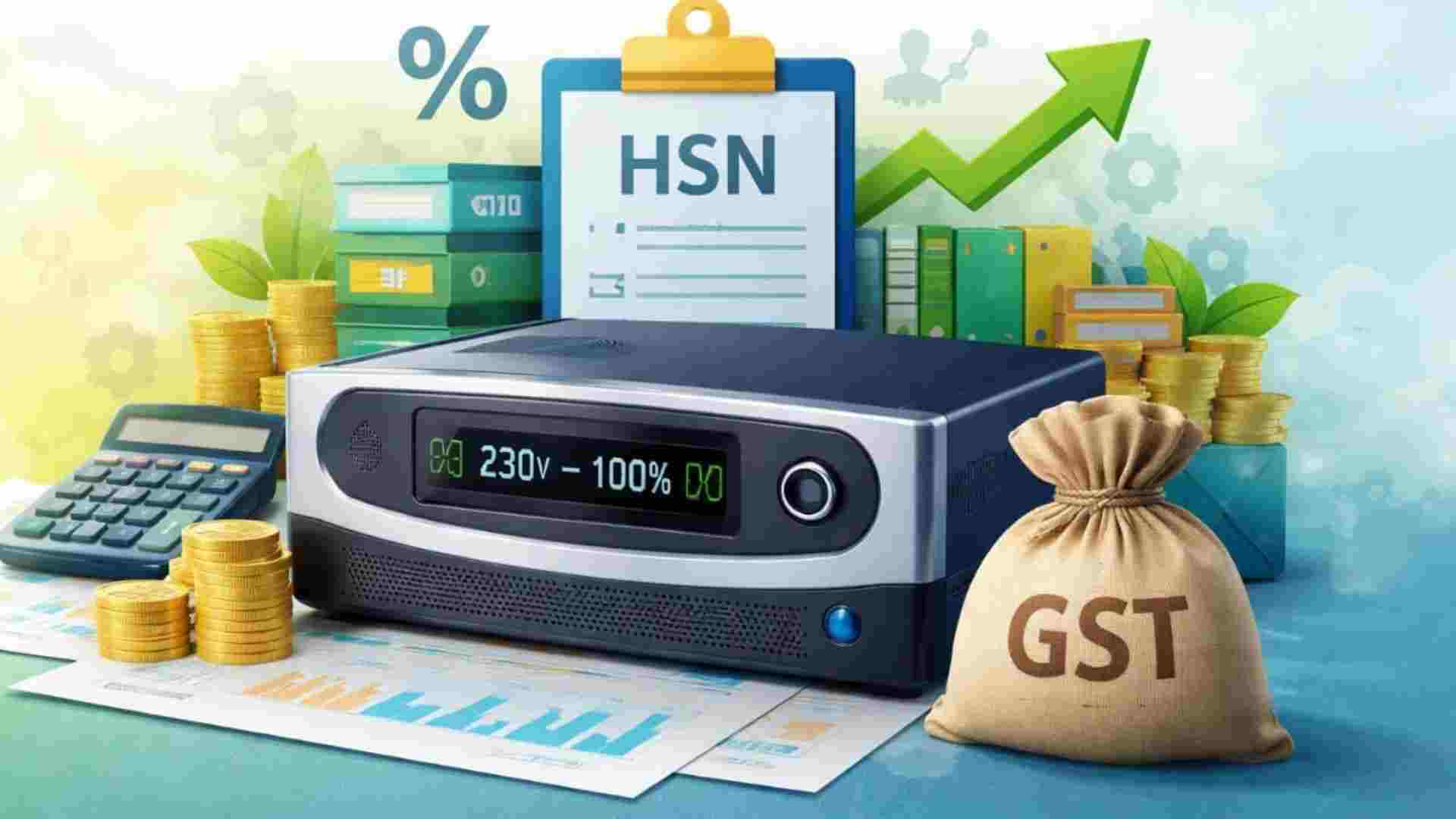 Inverter HSN Code & GST Rate for Power Backup Devices