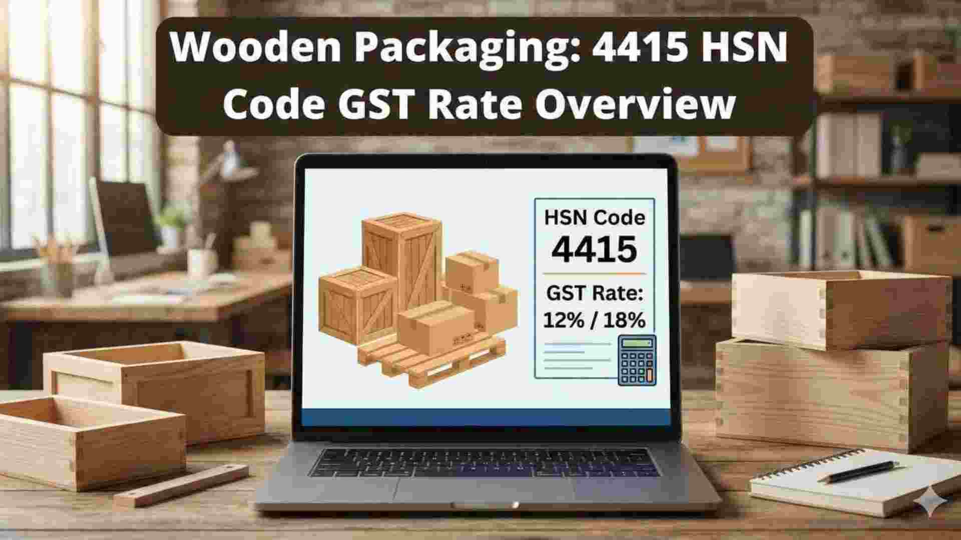  Wooden Packaging HSN Code 4415: GST Rate, Classification & Compliance Guide