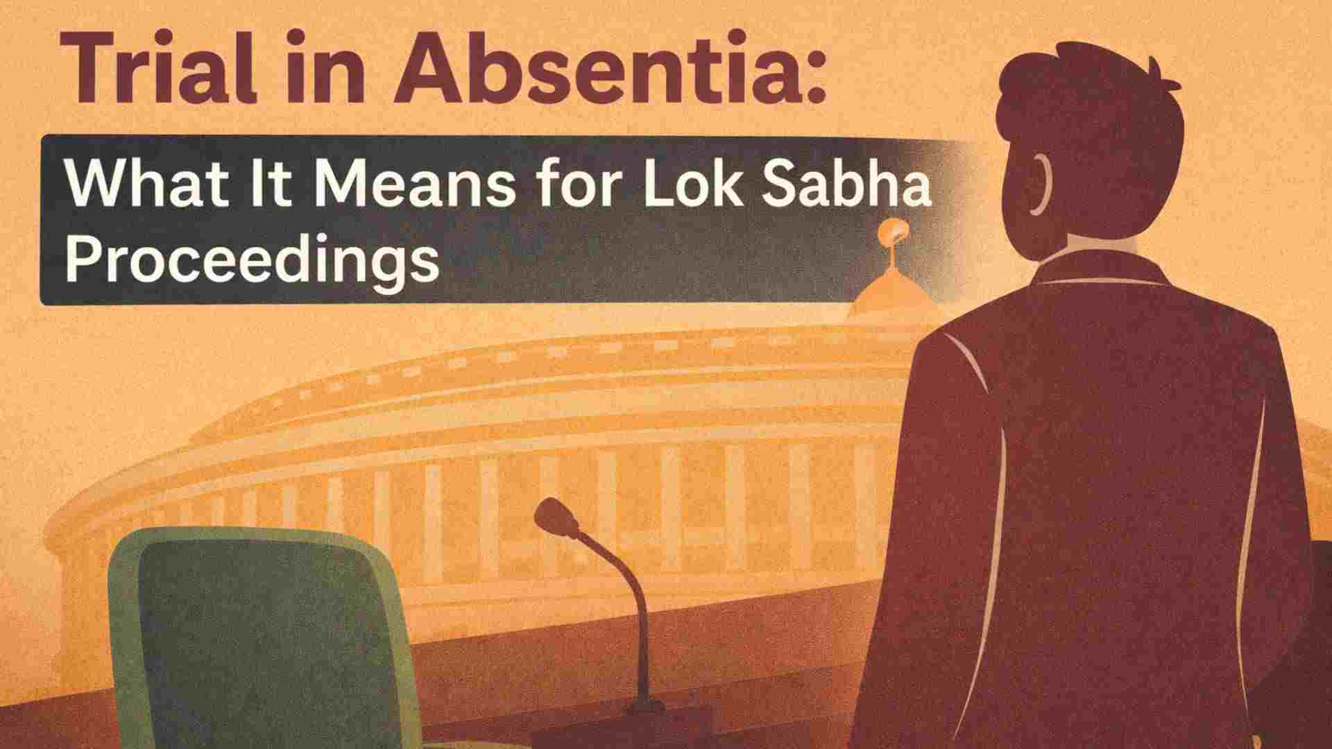 Trial in Absentia: What It Means for Lok Sabha Proceedings