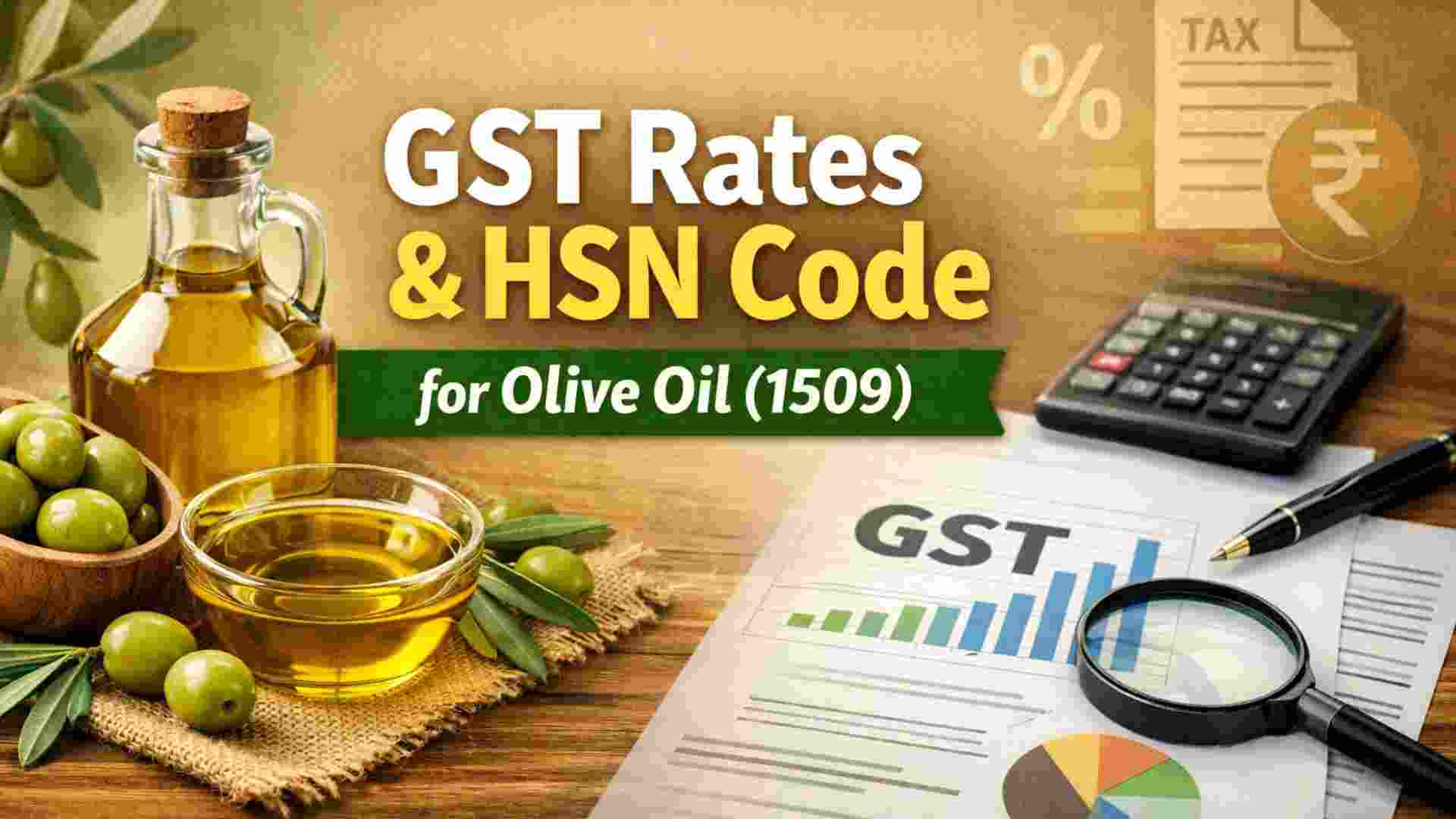 GST Rates & HSN Code for Olive (1509) in India - Complete Guide