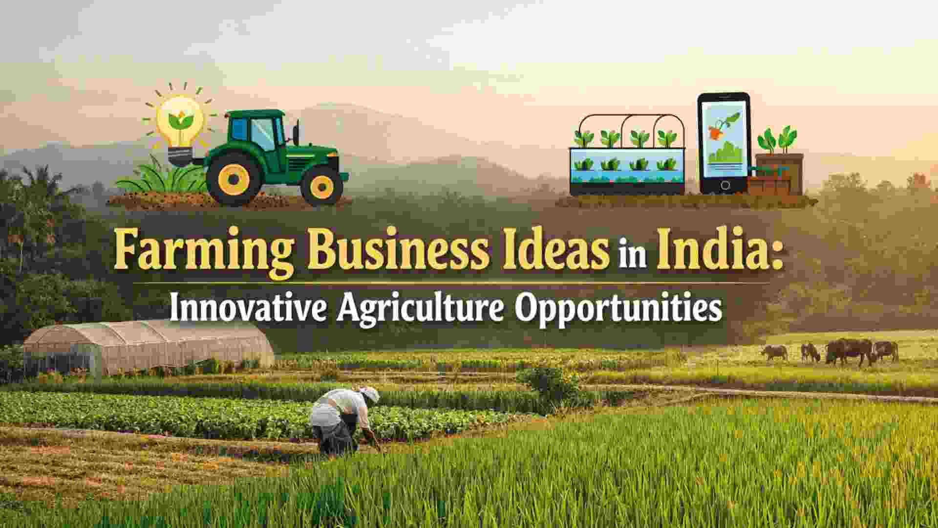  Farming Business Ideas in India: Innovative Agriculture Opportunities