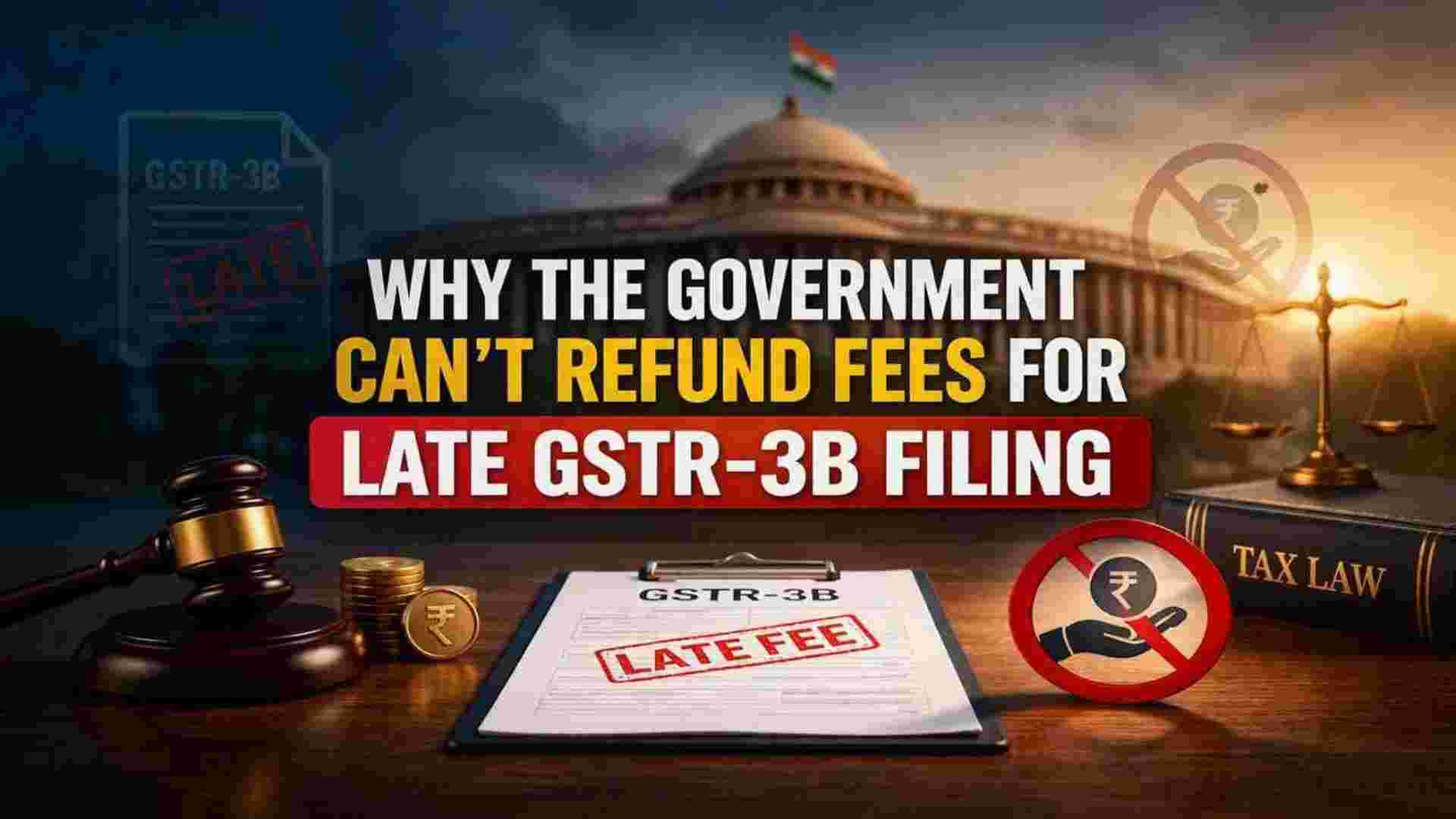 Why the Govt Can’t Refund Fees for Late GSTR-3B Filing: GST Rules Explained