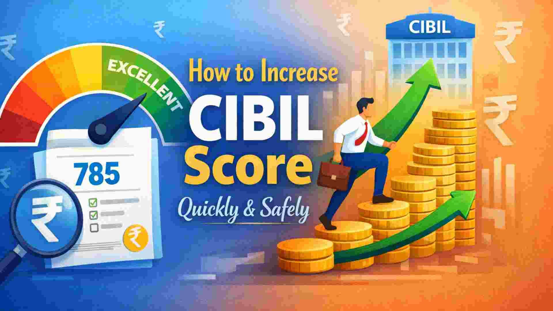 How to Increase CIBIL Score Quickly & Safely: Simple Tips