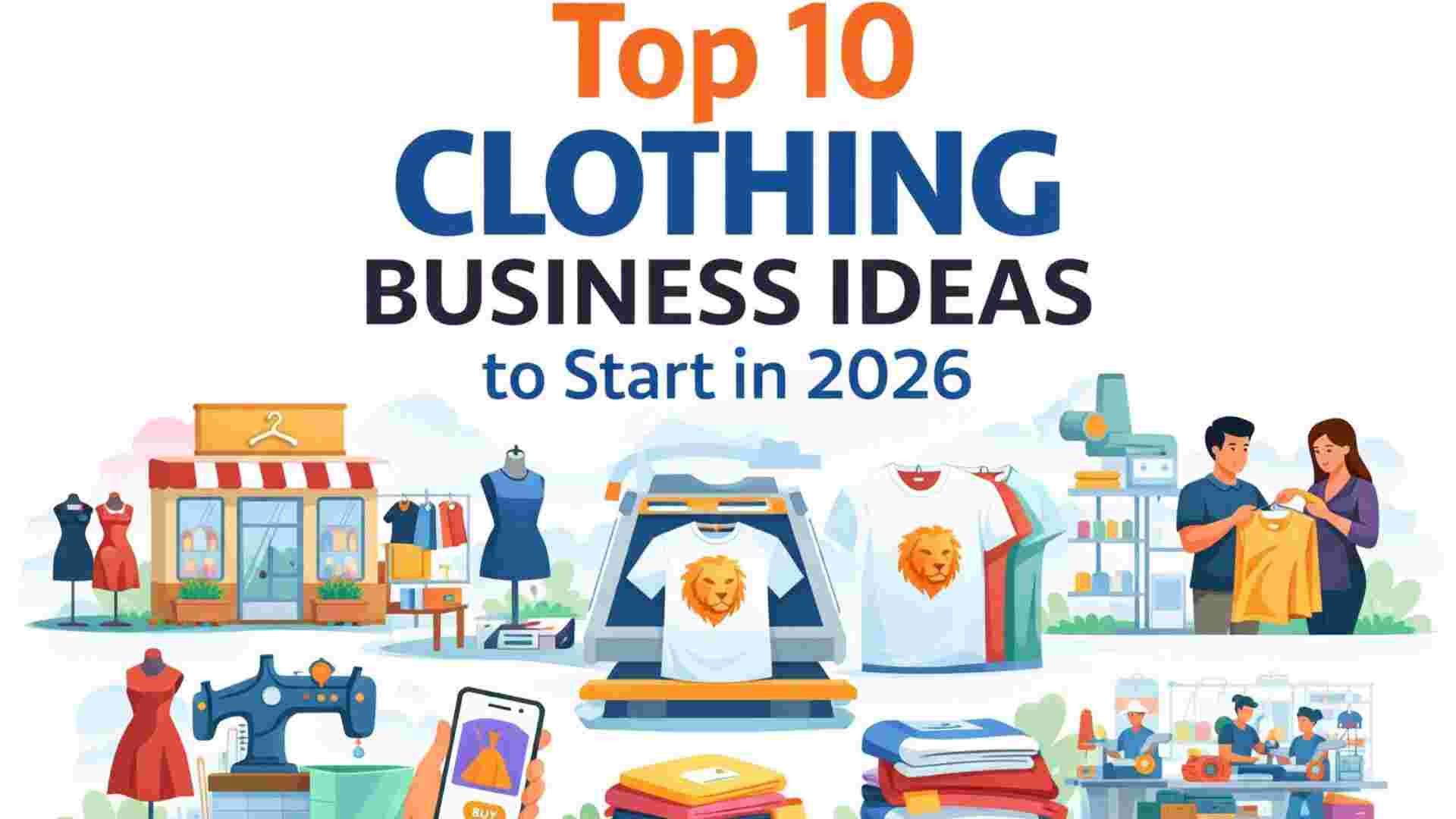 Top 10 Clothing Business Ideas to Start in 2026 | Profitable & Trending