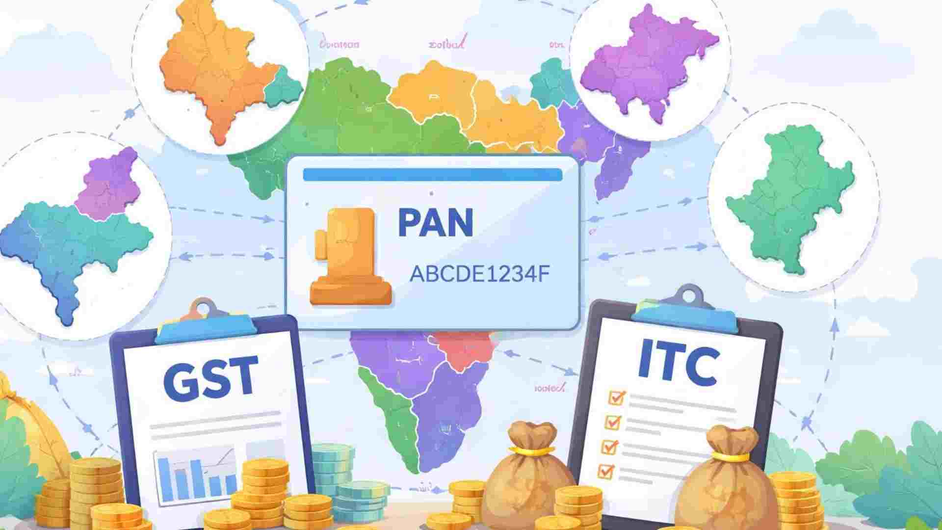 Input Tax Credit on GST Across States with Same PAN
