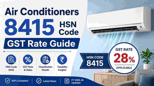 Air Conditioners 8415 HSN Code GST Rate Guide