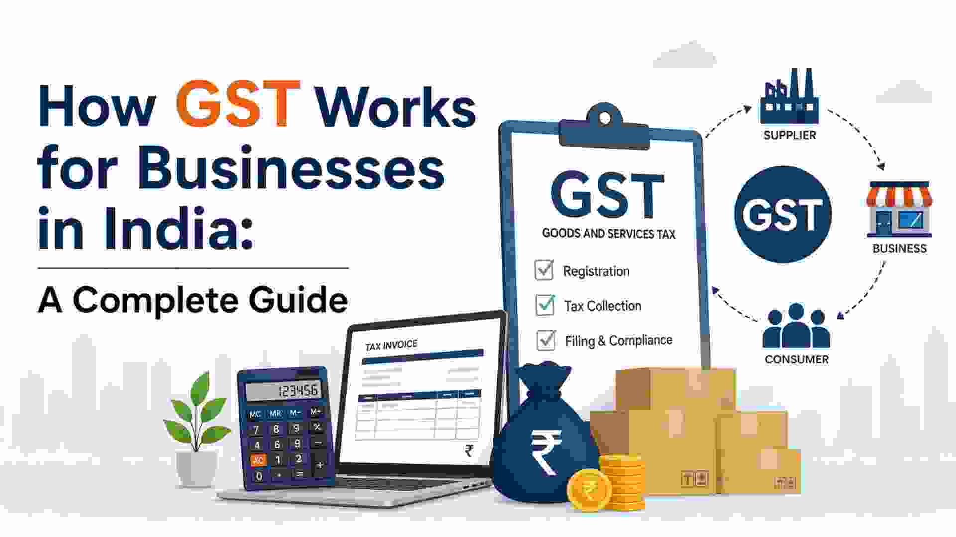 How GST Works for Businesses in India: A Complete Guide