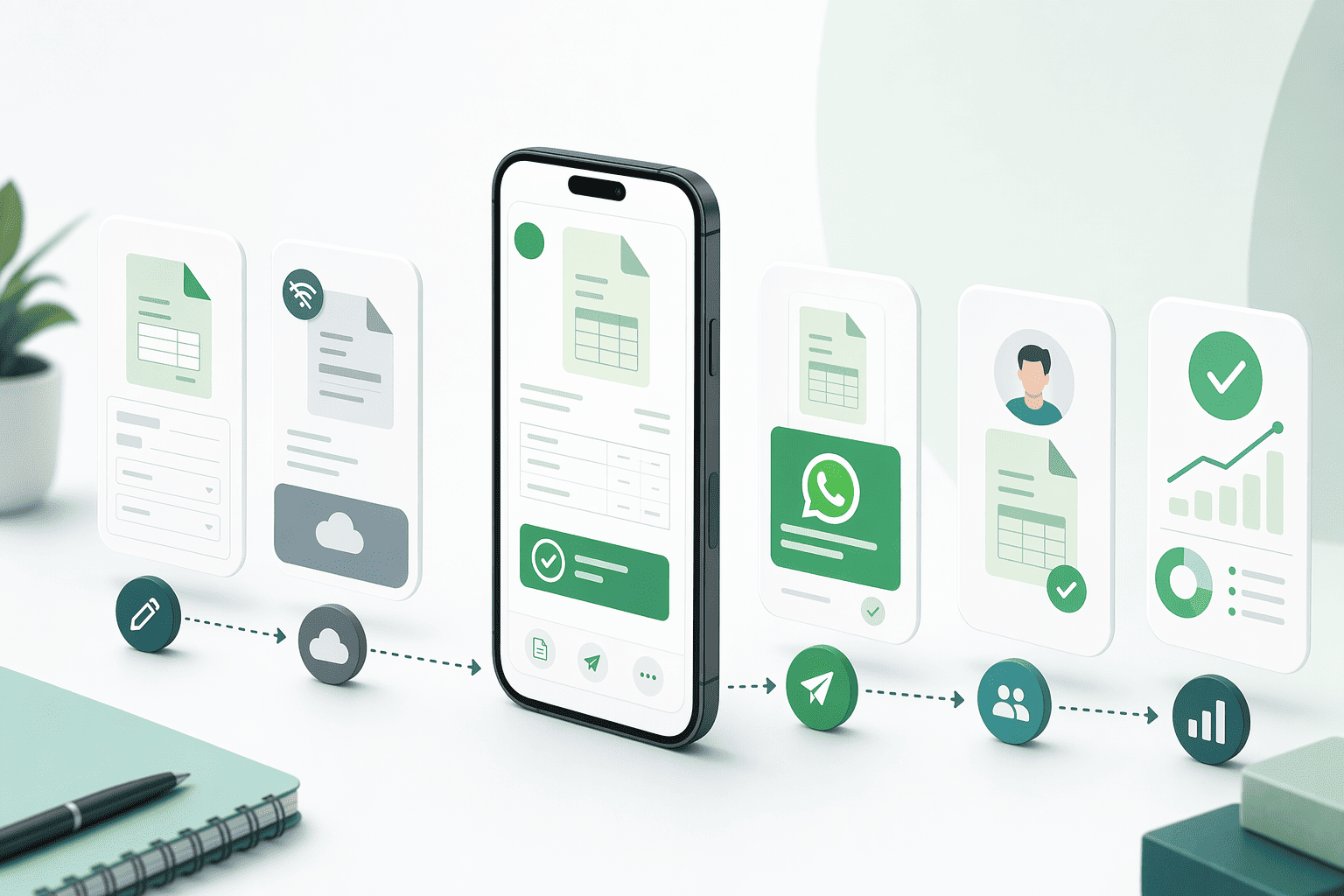 Illustration for: Step-by-Step: Sending Invoices via WhatsApp with Swipe
