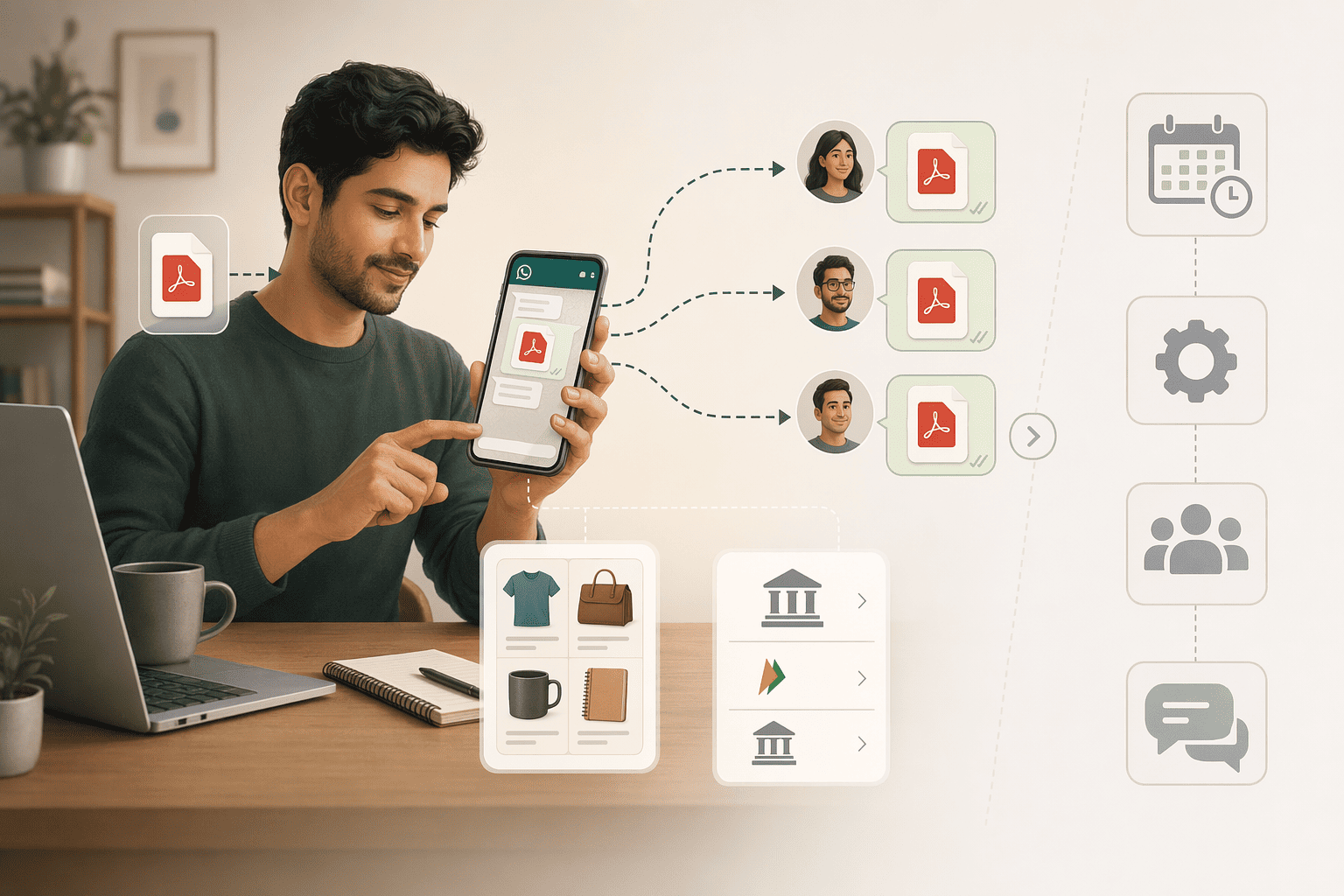 Illustration for: WhatsApp Business vs. Regular WhatsApp: Which to Use for Invoicing