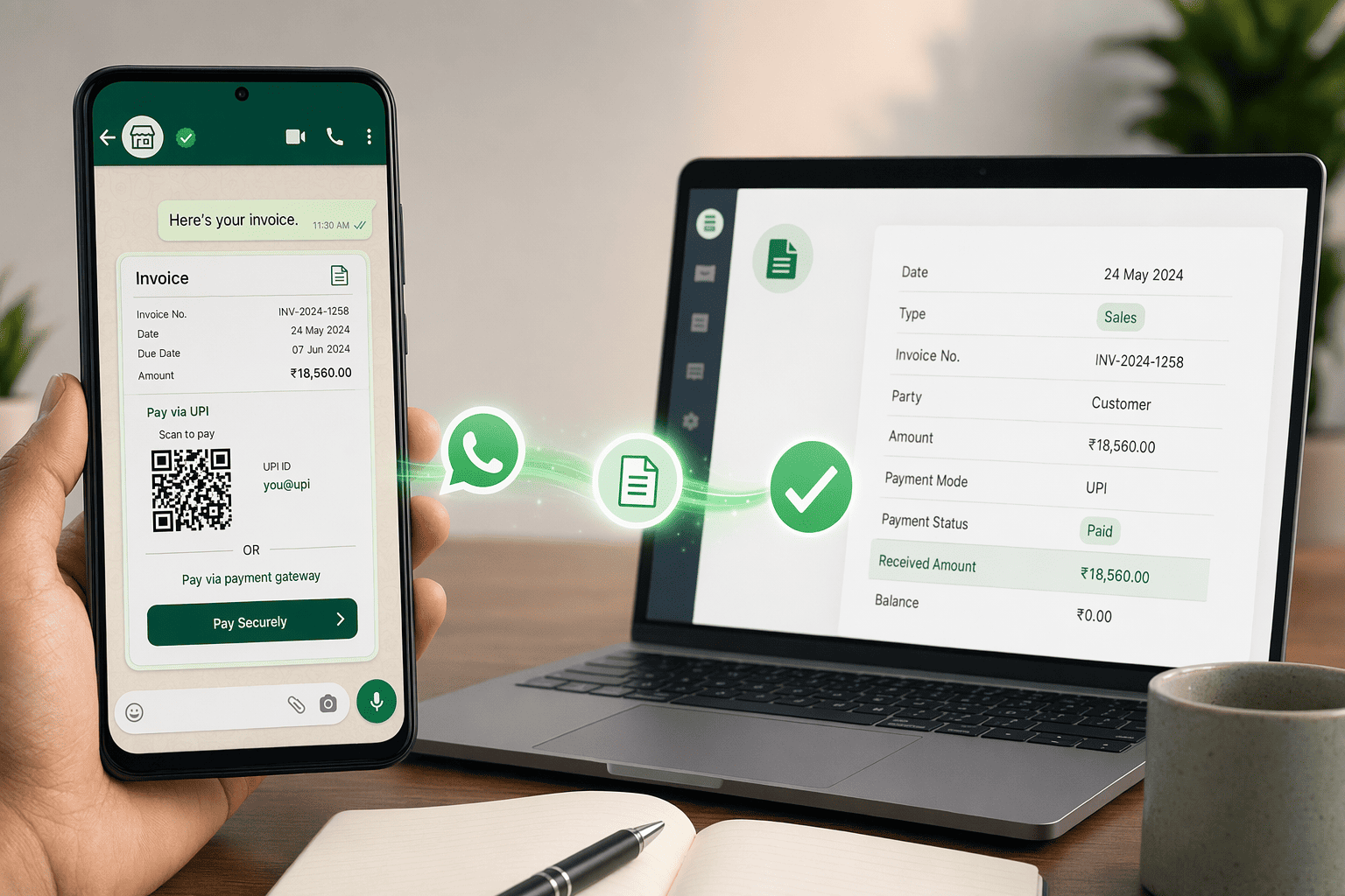 Illustration for: Why Indian Businesses Need WhatsApp Invoice Delivery in 2026