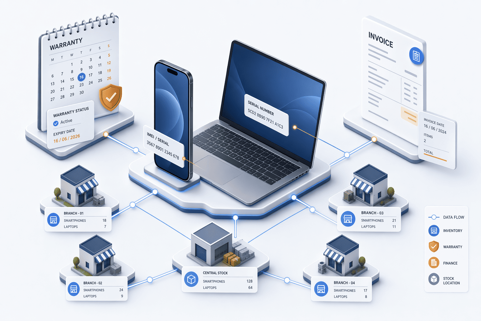 Illustration for: GST Software for Electronics and Mobile Stores