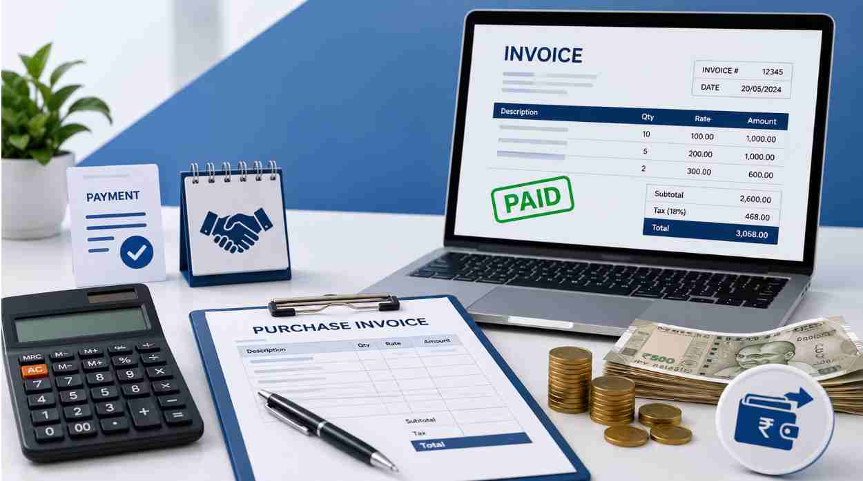 Supplier advance adjustment against purchase invoices 