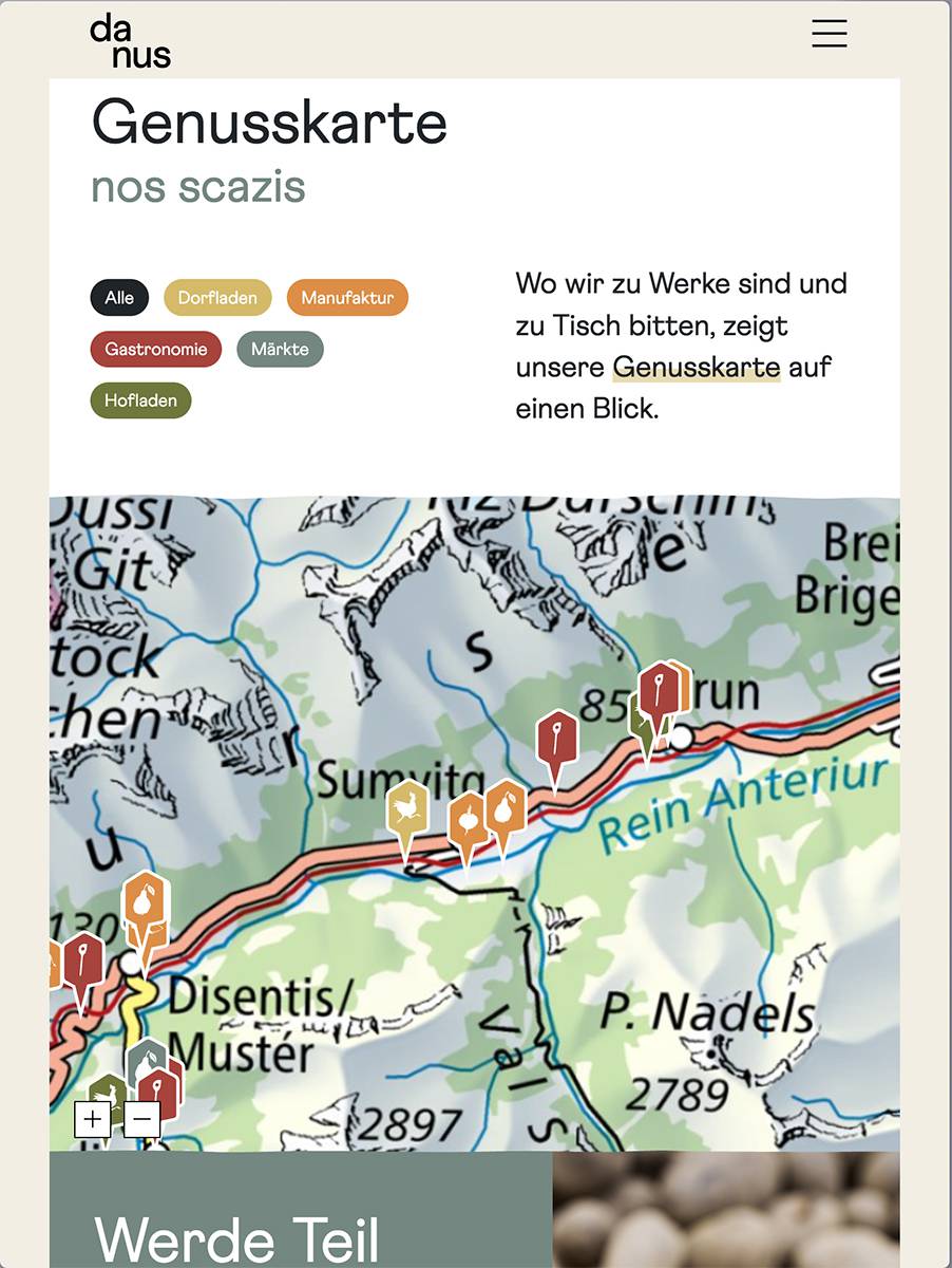 danus.ch | Website Screen Tablet