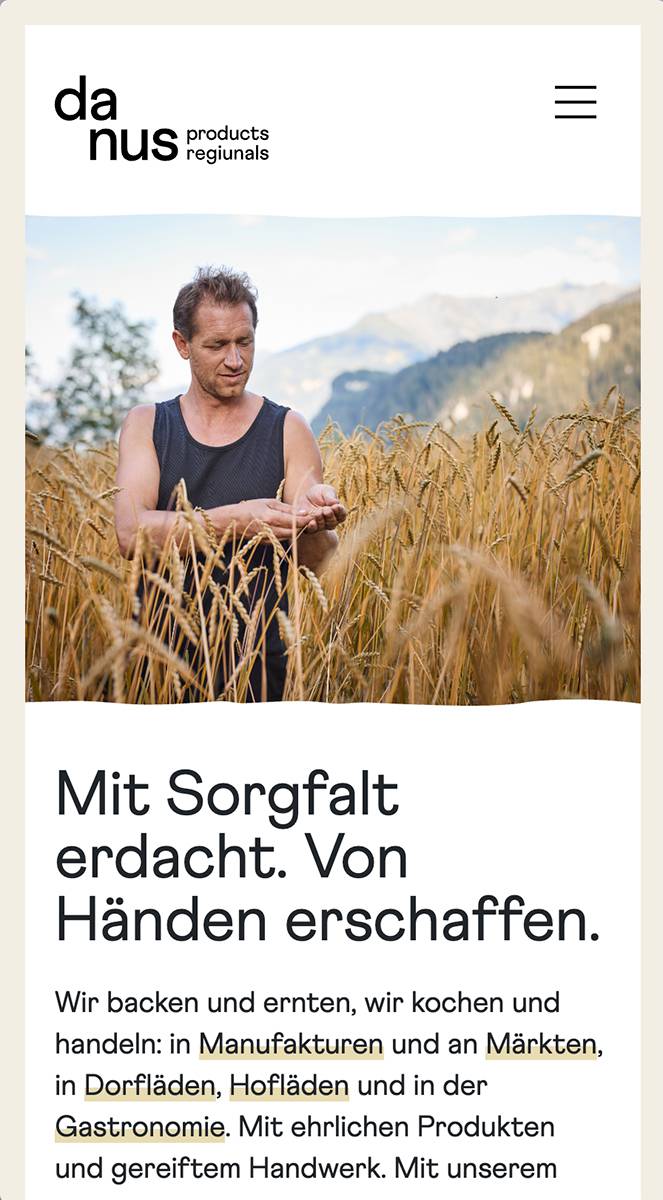 danus.ch | Website Screen Phone