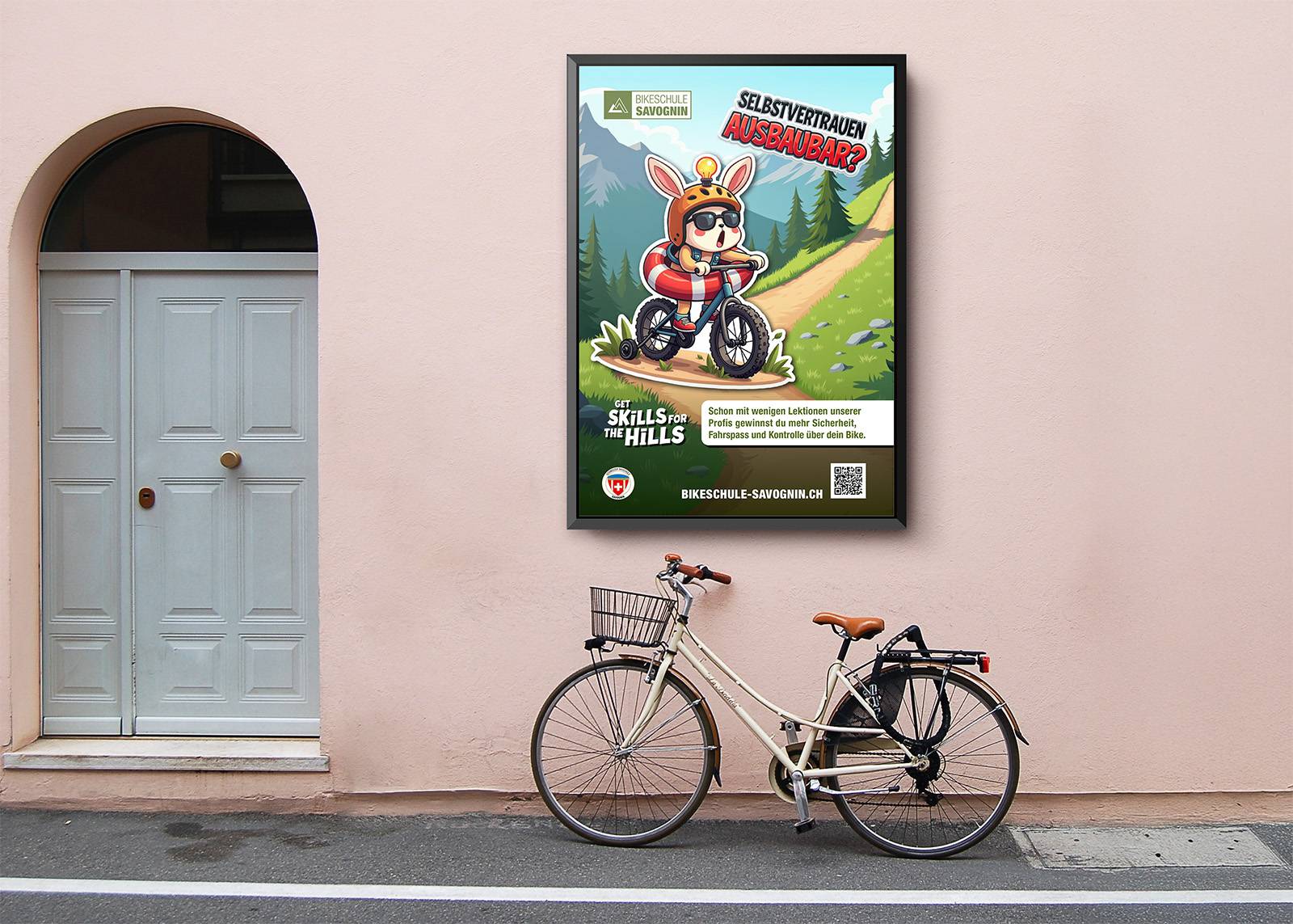 Poster mockup: «Get Skills For The Hills» Sommersujet