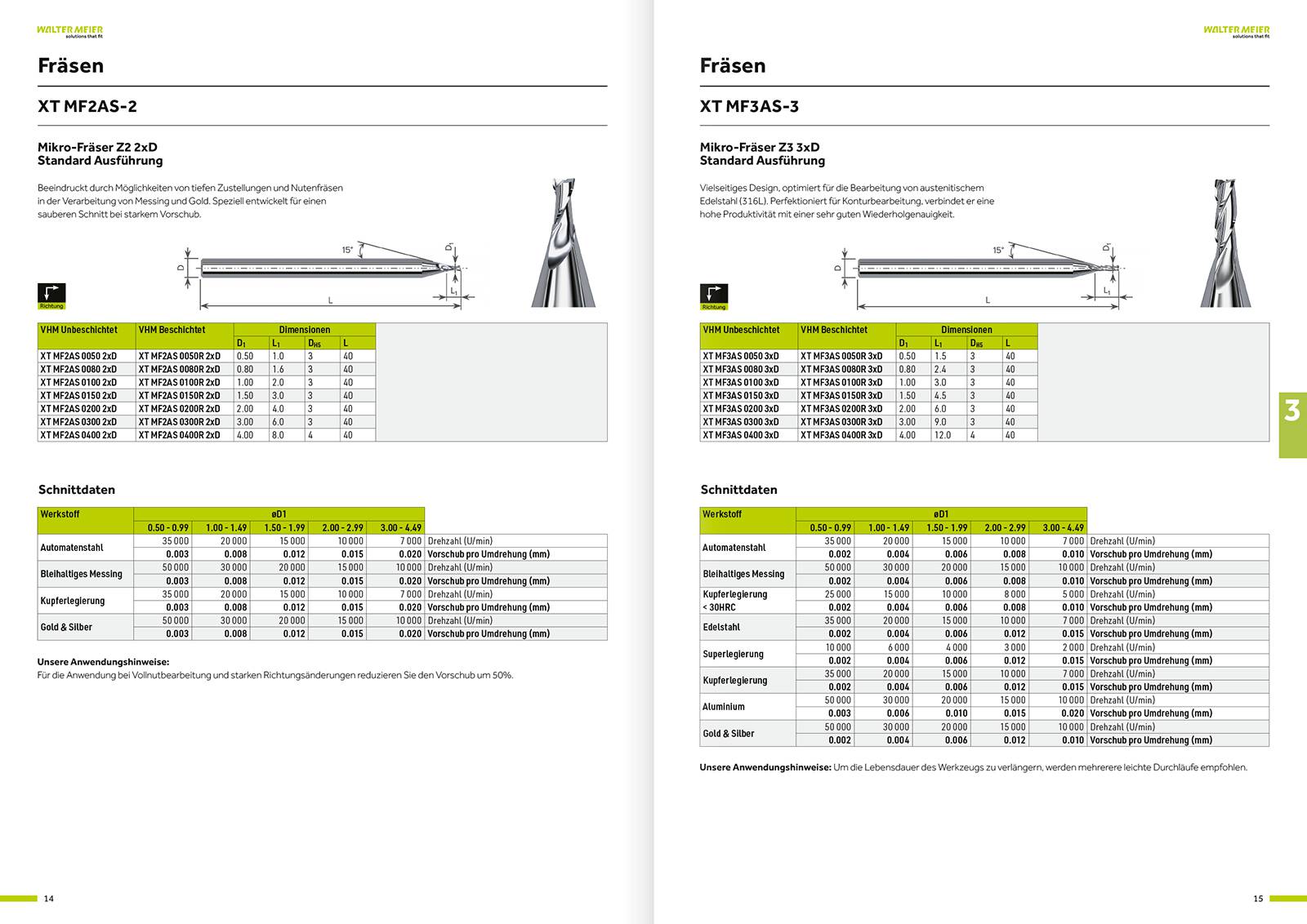 Walter Meier Katalog «Mikrowerkzeuge»