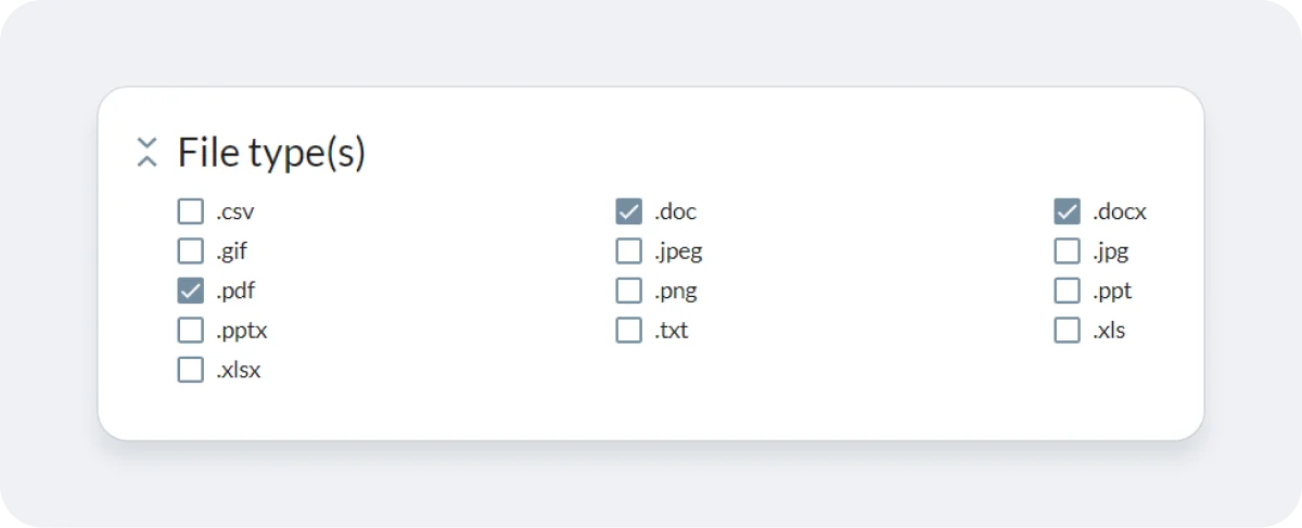 Screenshot of Checkbox platform walking the user through the file upload process.