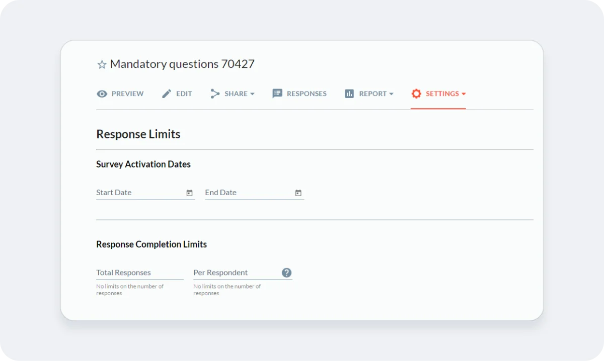 Response Limits