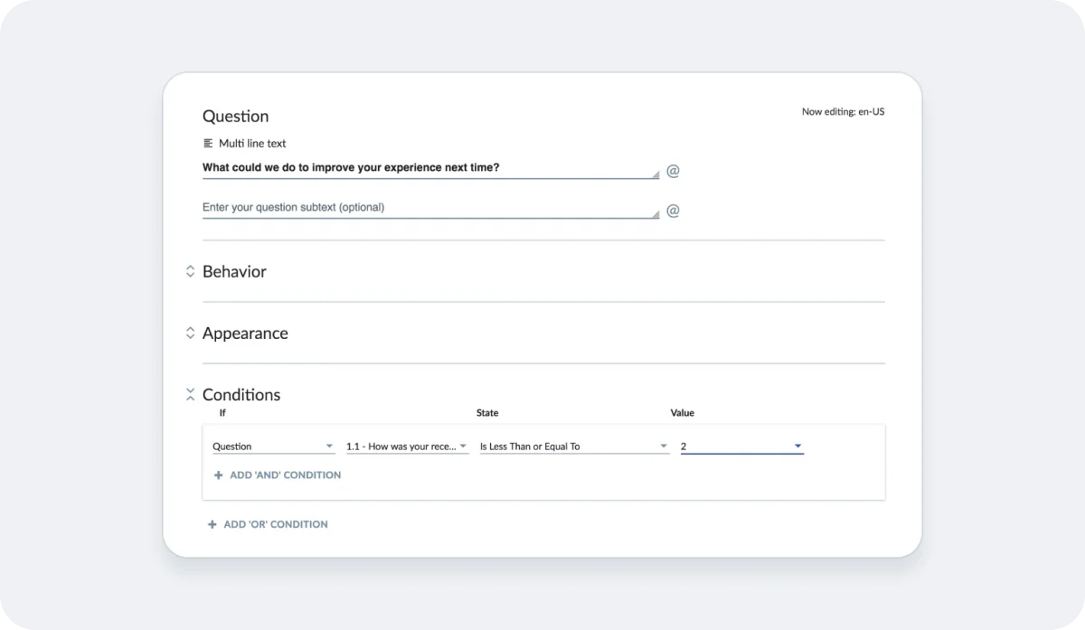 Choose “Question” as your Source Type