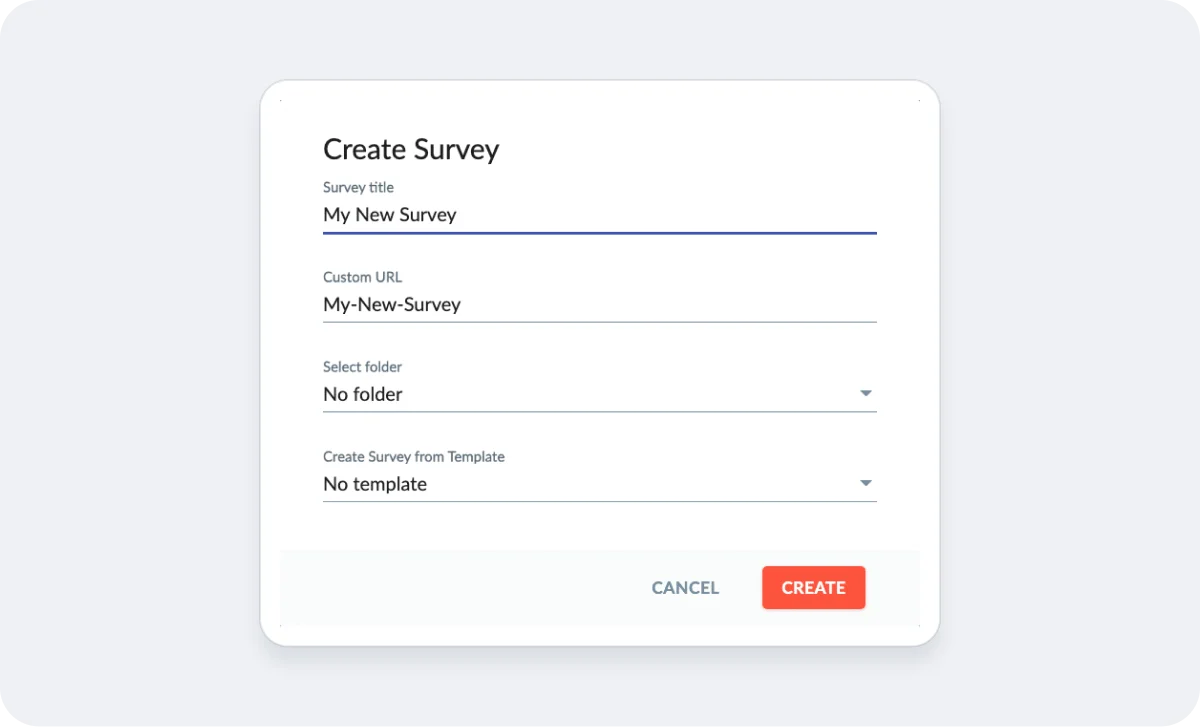 Create Your Survey in the Default Language