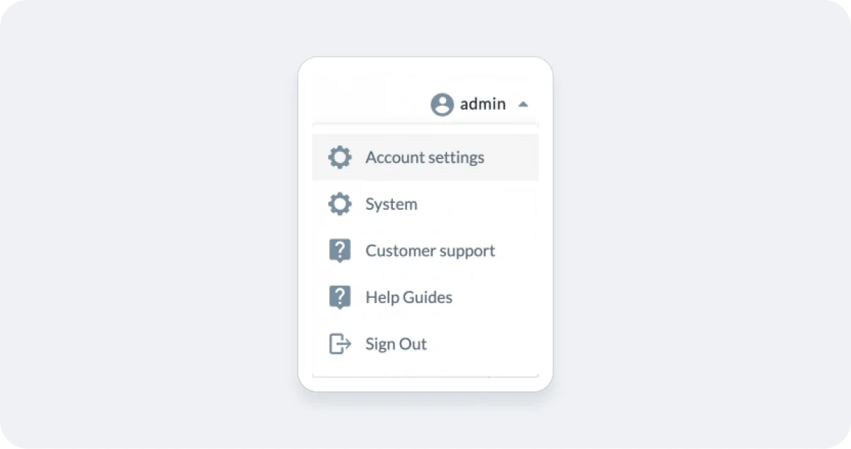 Navigate to Account Settings