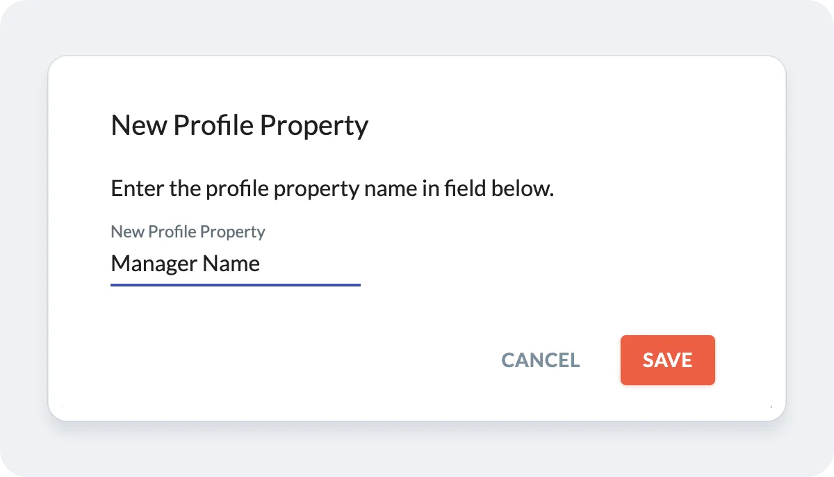 Add your new Profile Properties