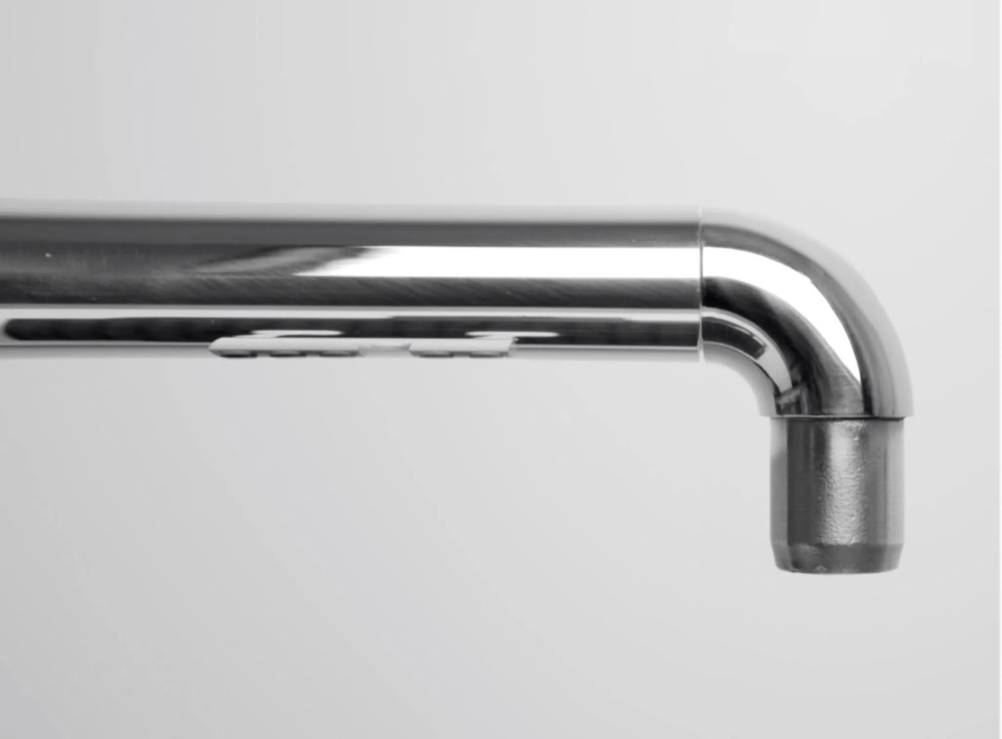 mirror polished stainless steel oval tube connected to 90º A plane tube joiner