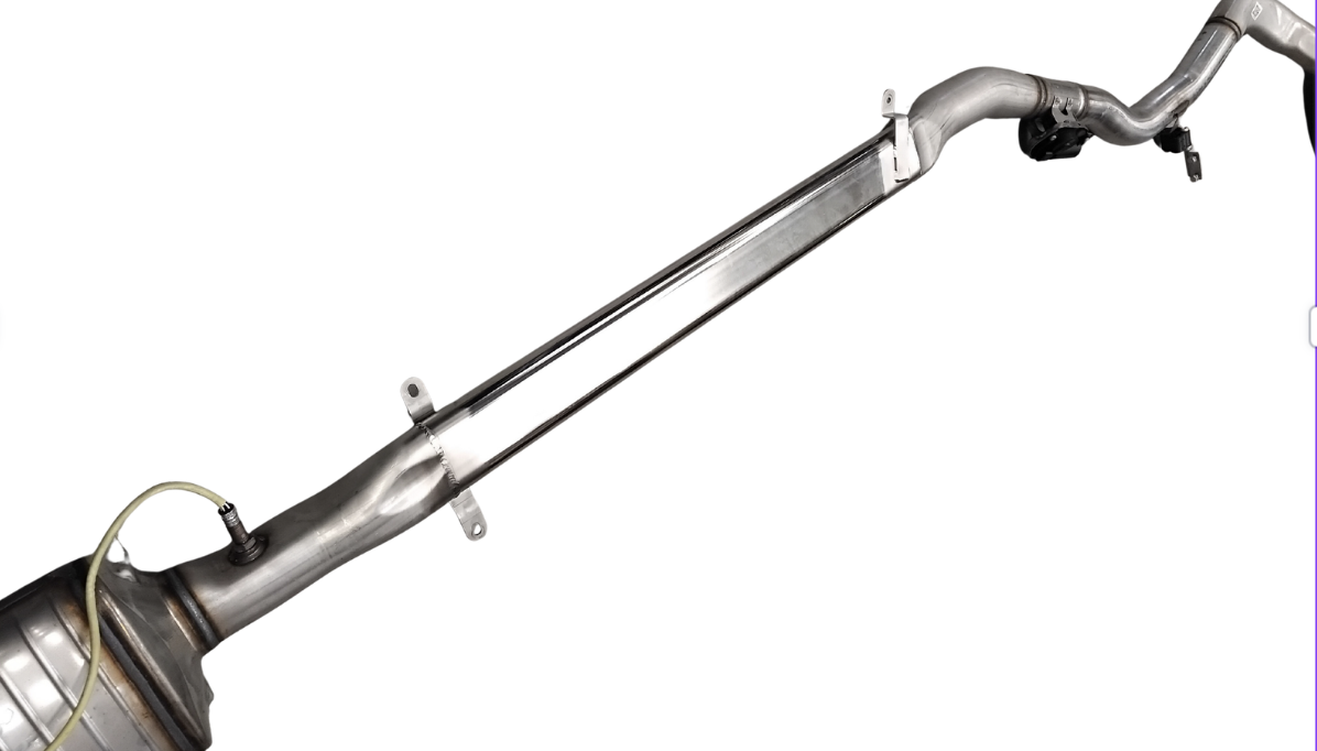 Flat-sided oval tubing for custom exhaust
