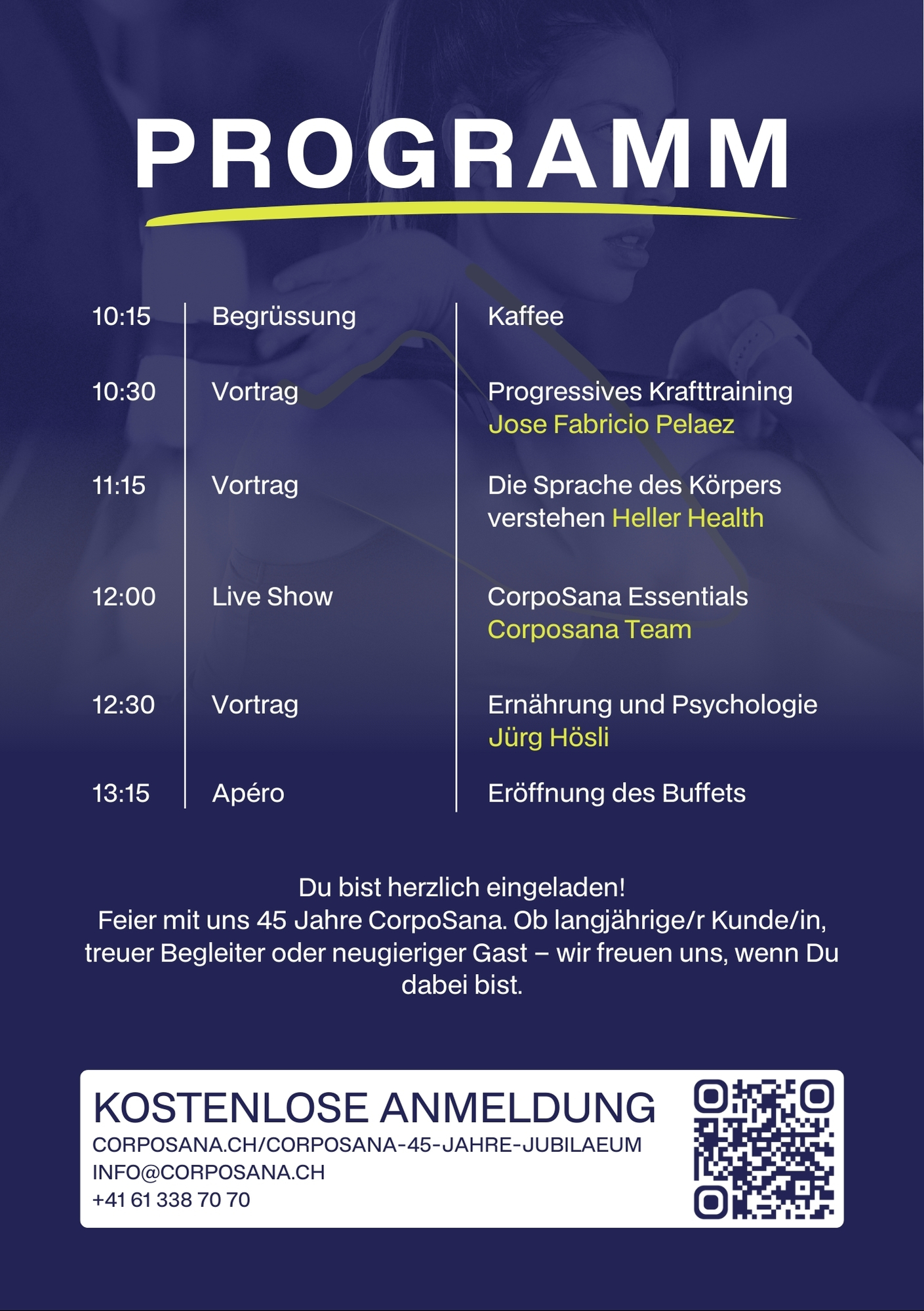 Fyler mit Programm für das Jubiläumsfest