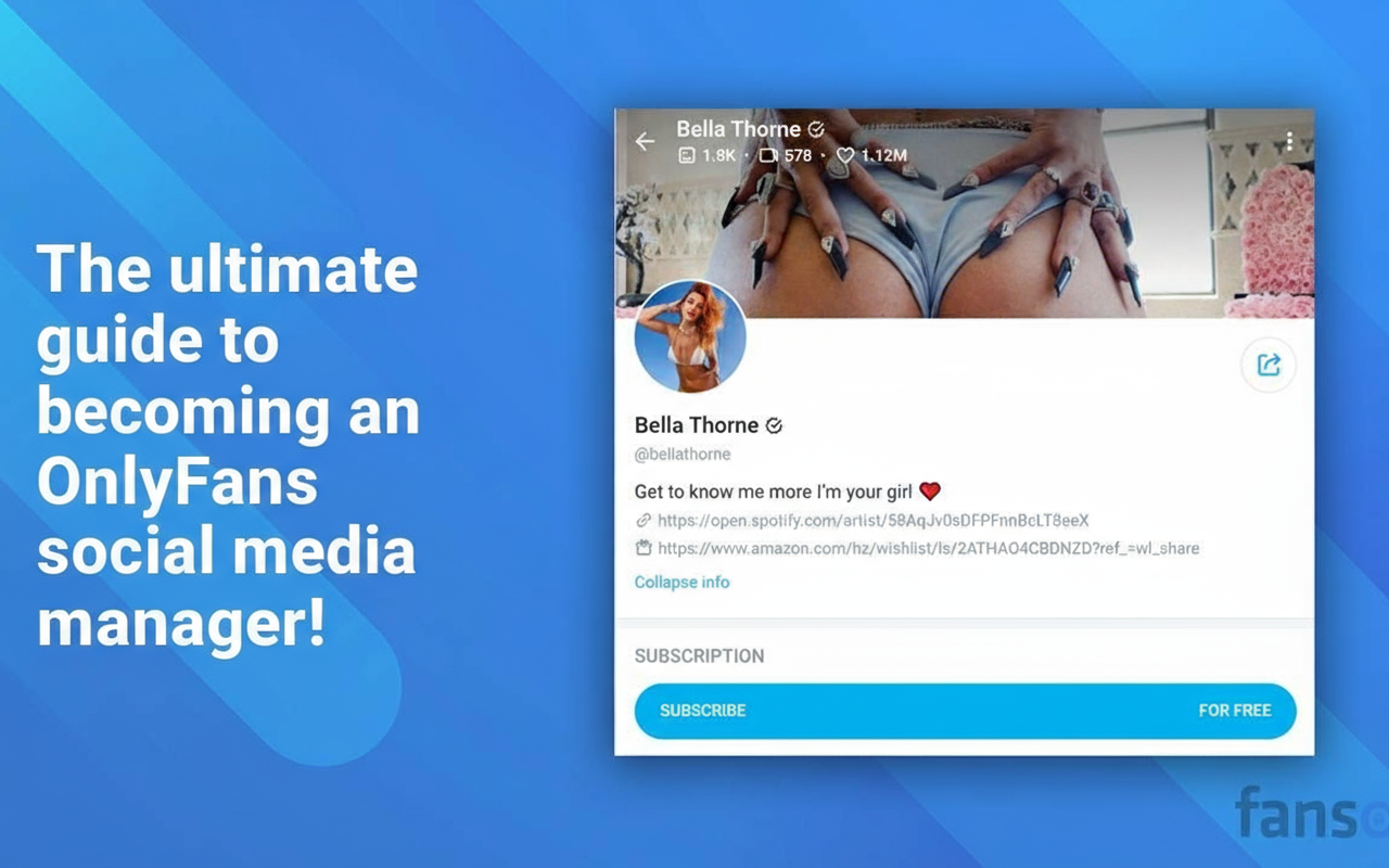 The ultimate guide to becoming an OnlyFans social media manager!