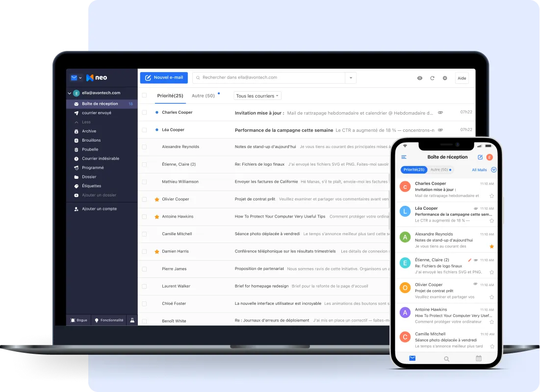 applications et e-mails professionnels gratuits