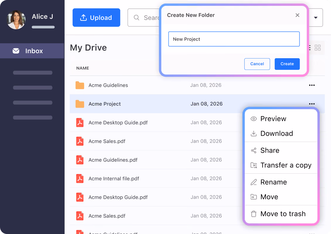 Organize and find files faster