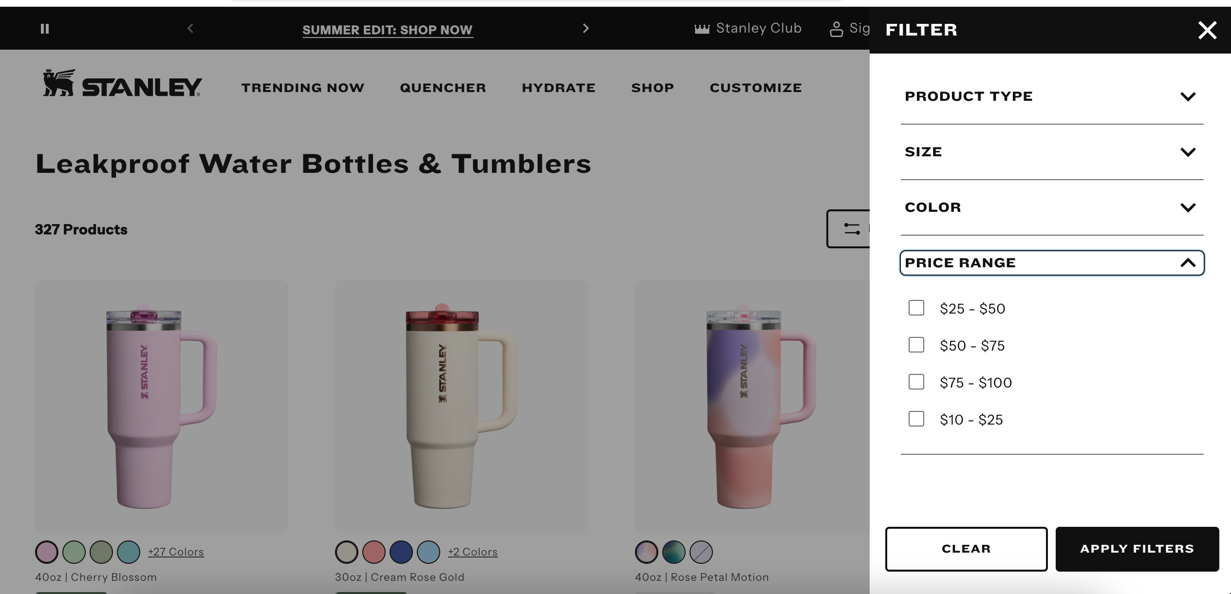 ecommerce filter