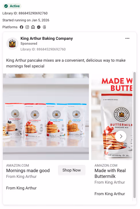 meta product ads list