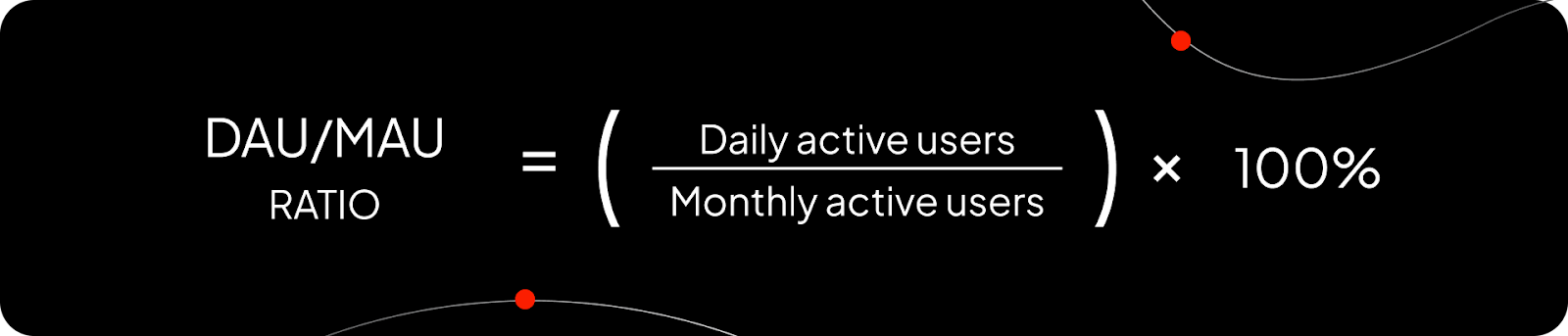 DAU/MAU ratio