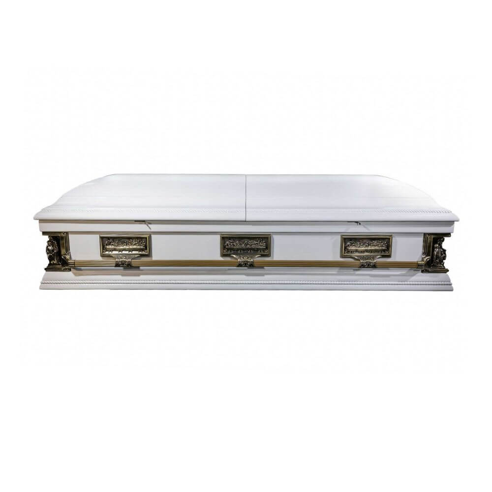 Trinity White Casket.