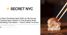 A New Omakase Spot With An 18-Course Tasting Menu Opens In The Empire State Building This Week