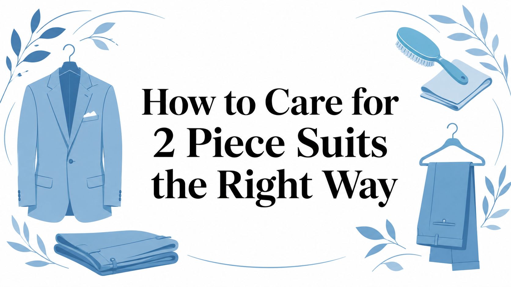 How to Care for 2 Piece Suits the Right Way