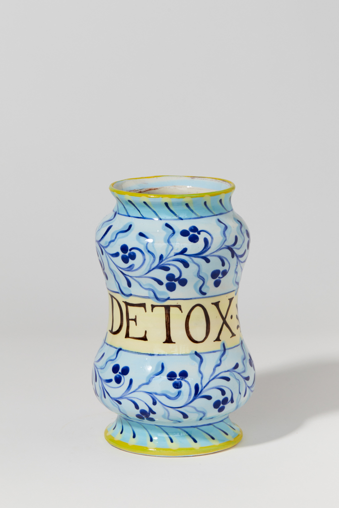 digital detox albarello jar past it katrin moye ceramics