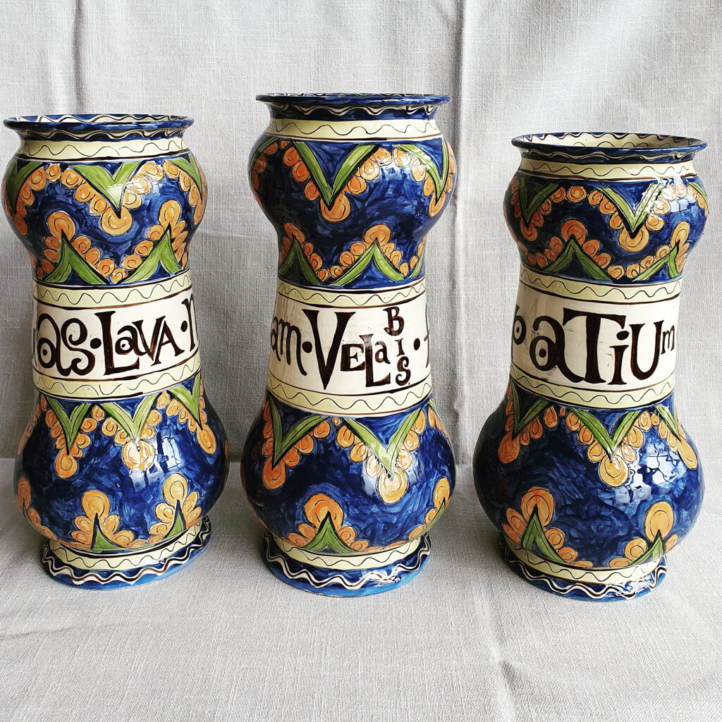 Wash Your Hands, Cover Your Face Maintain Space Albarello Jars