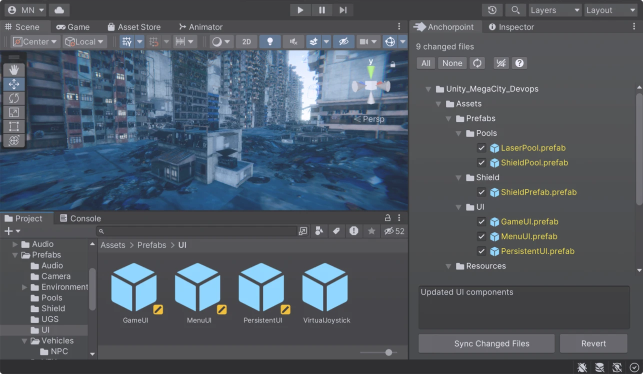 Anchorpoint Git plugin for Unity