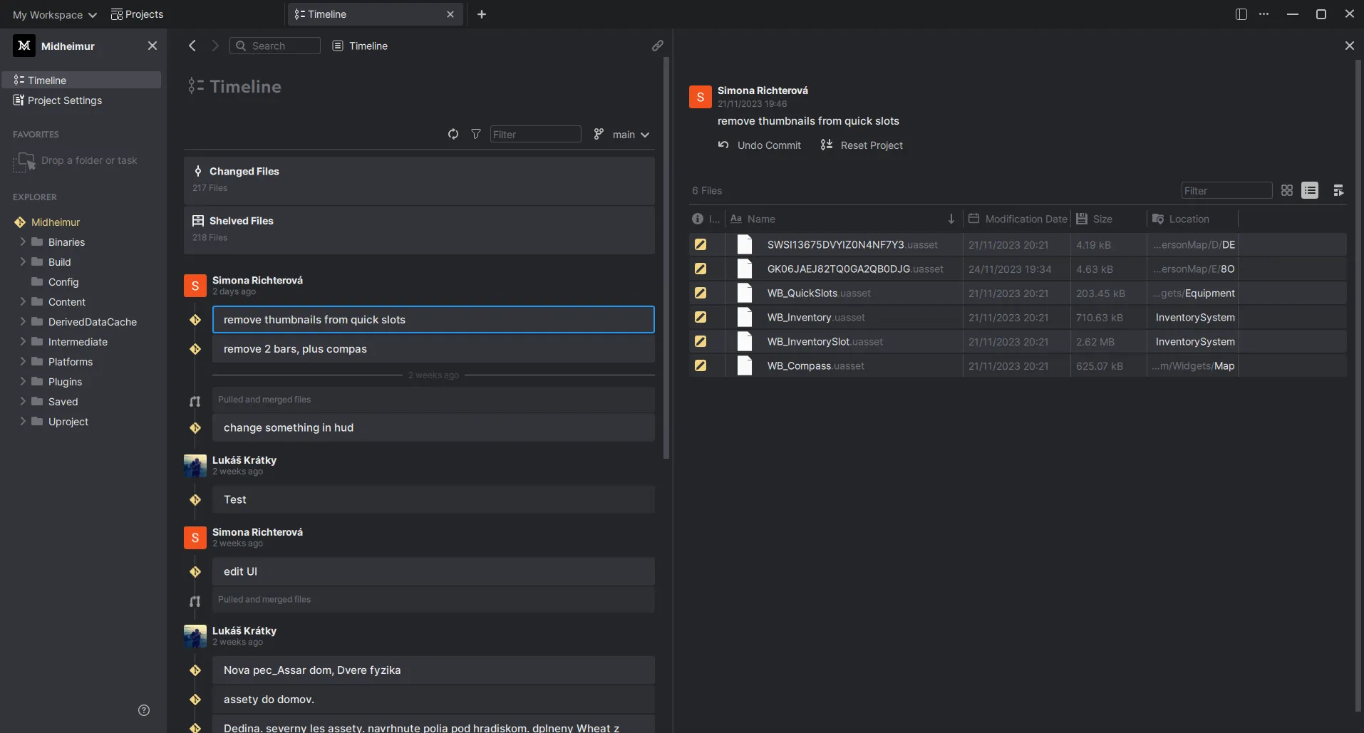 Version control in Anchorpoint with Unreal Engine