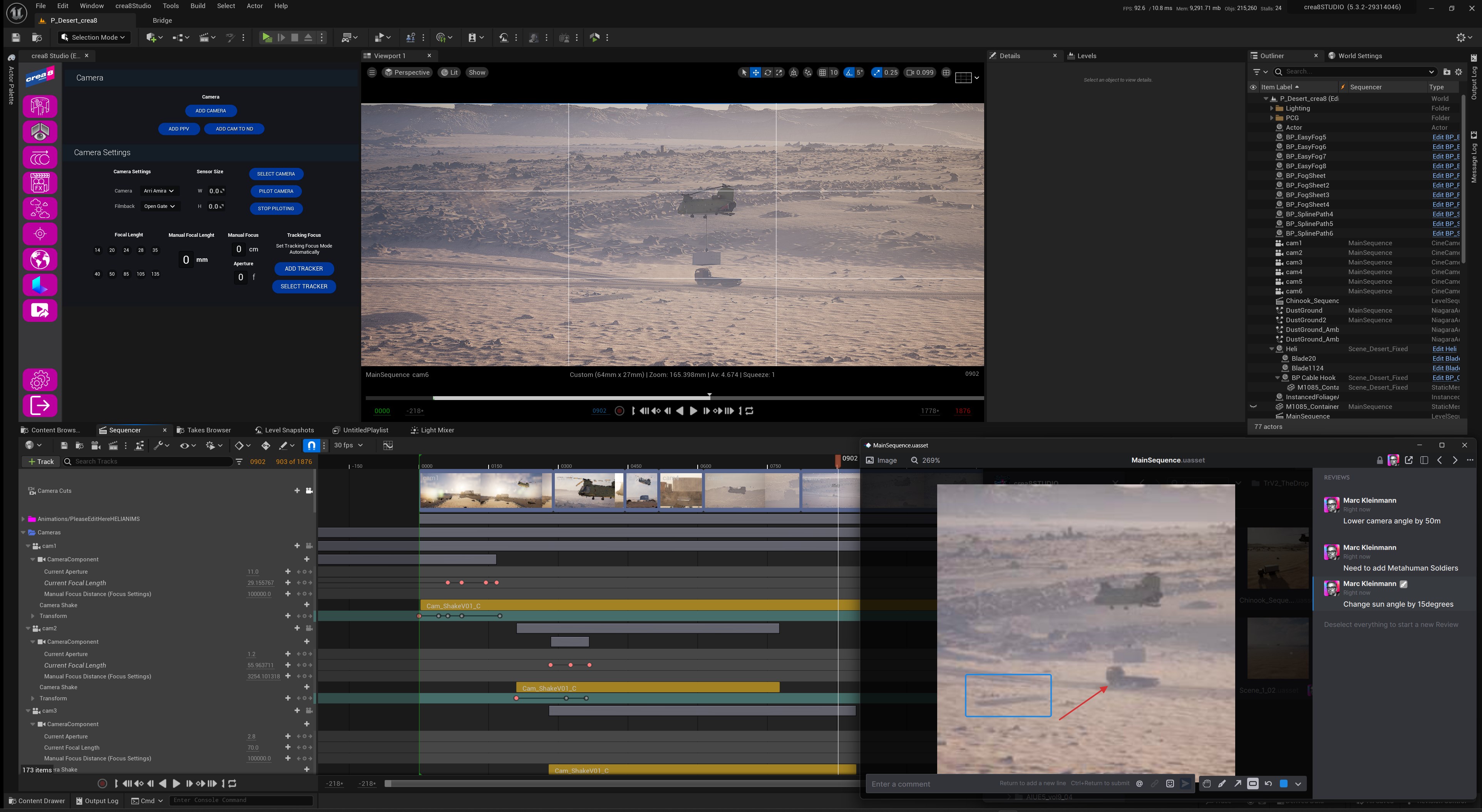 Unreal Engine sequencer