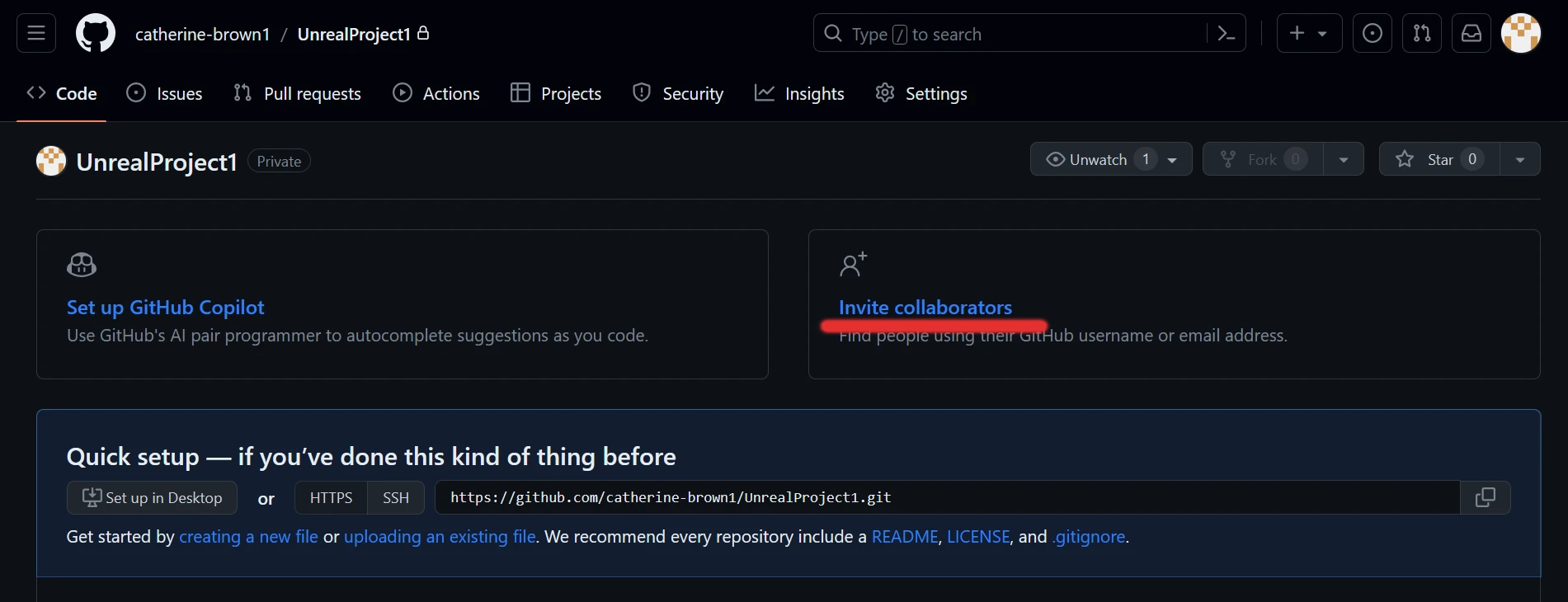 Inviting collaborators in Github