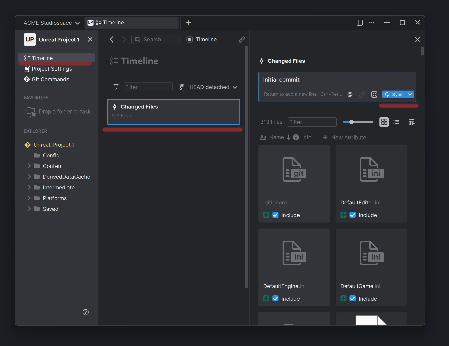 Initial Commit in Anchorpoint