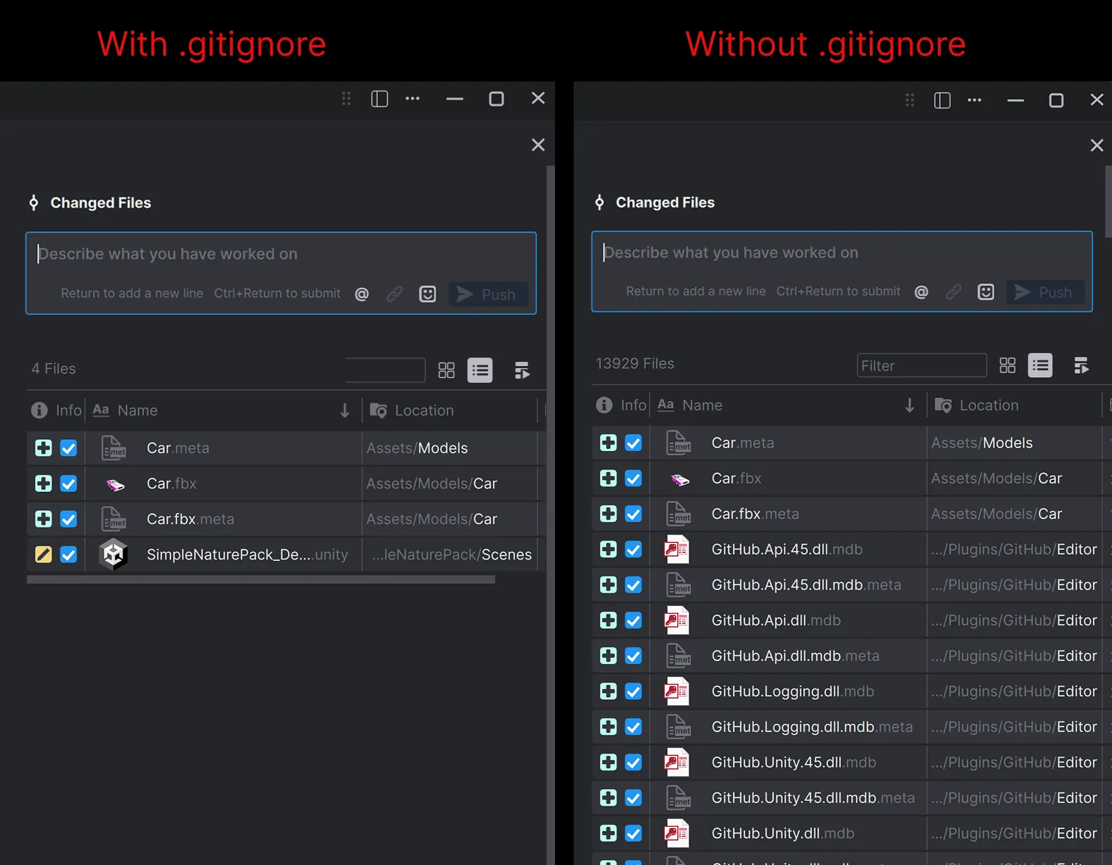 unity gitignore file
